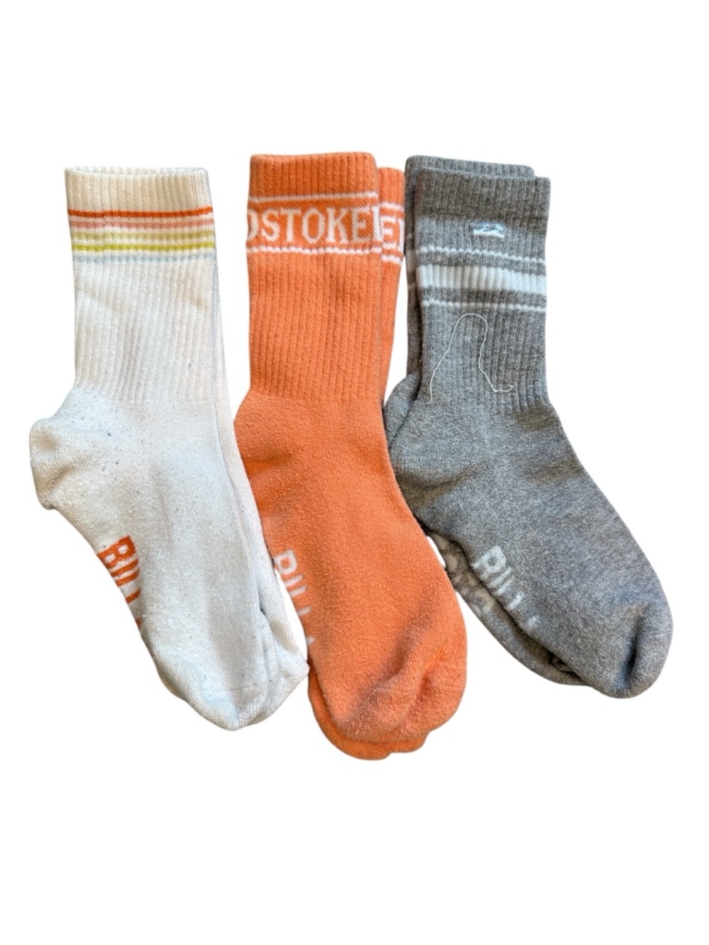 ☀️ Billabong | 3-Pair Bundle of Crew Socks